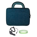 Denim Amazon Kindle DX Hard Shell Carrying Case + Black Rapid Kindle DX Car Charger + Vangoddy tm, Live*Laugh*Love wrist band!!! (Kindle DX Not Included)