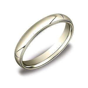 14k Yellow Gold 4mm Comfort Fit Mens