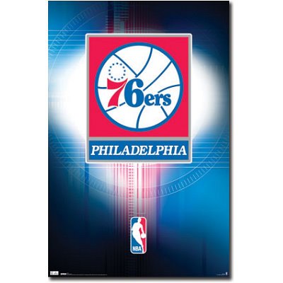 (22x34) Philadelphia 76ers Logo 2010 Sports Poster Print