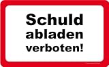 Fr�hst�cksbrettchen SCHULD ABLADEN VERBOTEN