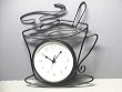 JAVA Coffee Cappuccino Cup Wrought Iron Wall Clock NEW