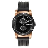 Storm Hydron Leather Rose Gold Men's Watch 4339/R/BK