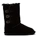 BEARPAW Girl's Lauren Youth Fashion Boot, Black ii, 2 M US Big Kid