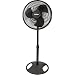 Lasko 16-Inch Oscillating Pedestal Fan, Black