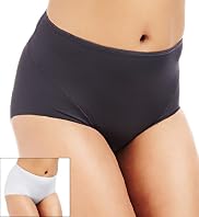 Plus 2 Pack Light Control No VPL High Rise Assorted Full Briefs