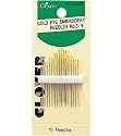 Clover Gold Eye Embroidery Needle Sz 3/9