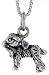 Sterling Silver Field Spaniel Dog Pendant, 9/16" (14mm) wide