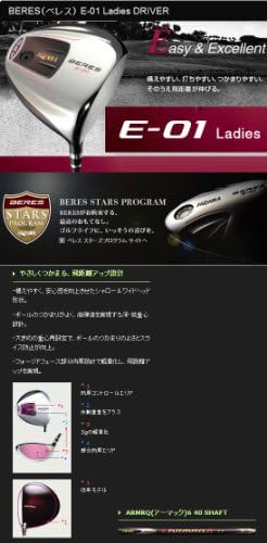 HONMA GOLF JAPAN BERES LADIES E-01 DRIVER 11.5 deg 3-STARS ARMRQ6 40 Graphite Shaft LADIES Flex 2011