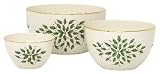 Lenox China Holiday (Dimension) 3pc Nesting Bowl Set (5, 7, 9), Fine China Dinnerware