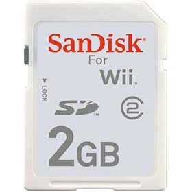 Sandisk 2GB SD Gaming Card for Nintendo Wii (SDSDG-2048-E10, Retail Package)