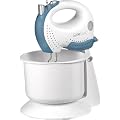 Clatronic HMS 3320 - Batidora amasadora con recipiente de mezcla (220 W), color blanco