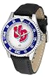 Dayton Flyers Suntime Competitor Poly/Leather Band Watch - NCAA College Athletics
