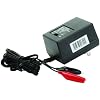 UPG D1724 Sealed Lead Acid Battery Charger (6V/12V Switchable Single-Stage with Alligator Clips)