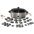 Holistic Supplies 46 Piece Massage Stone Kit + 6 Quart Heater