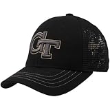 NCAA Zephyr Georgia Tech Yellow Jackets Black Smoke Screen Fitted Hat (7 1/4)