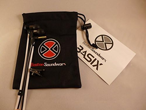 BSX Audio Basix Earphones, Black and White