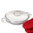 All-Clad Tri-Ply Stainless Steel Everyday Pan with Domed Lid, 2 quart
