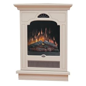 Dimplex EWMC-CC-SS Symphony Wall-Mounted Corner-Style Electric Fireplace, Cream by Electric Fireplaces