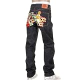 RMC Martin Ksohoh full back embroidered Casino slimmer cut 1001 model denim jean REDM1217