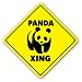 PANDA CROSSING - Sign - xing signs bear zoo china gift