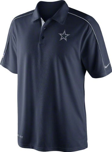 Dallas Cowboys Navy Nike 2012 Sideline Coaches 1 Dri-Fit Performance Polo at Amazon.com