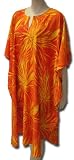 Short Caftan, Sunburst Orange