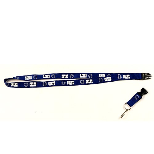 Indianapolis Colts Licensed NFL Lanyard Detachable Keychain Blue