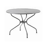 Eigenschaften MWH 6860-22S / MWH Royal Garden Tische Streckmetallplatte 105cm Ø mit Loch für den Sonnenschirm | eisengrau
