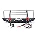 KYX Racing Alloy Front Bumper with LED Lights Upgrades Parts Accessories for RC Crawler Car Traxxas TRX4 TRX-4 Redcat Gen8 Scout II