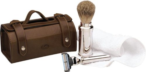 Becker Manicure Collection M&auml;nnerpflege Travel & Shave Set Rasierer + Pinsel + Handtuch +T Preisvergleich
