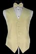 Tuxedo Vest - Venetian Collection Buttercup with Coordinating Bowtie