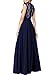 Desiraa Women Slim Flower Print A-Line Maxi Long Dress Medium White