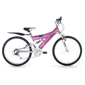 Raleigh Roxz Girl's Dual Suspension Mountain Bike - 24-Inch