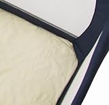 Clouds and Stars Portable Playard Sheet -Yellow Gingham