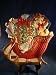 Fitz & Floyd Teddy's Christmas Canape Plate - Nib