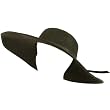 UPF Sun Beach Resort Hat Floppy 5" Brim Shapeable Black