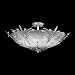 By Crystorama Lighting-Vienna Collection Silver Leaf Finish Semi Flush