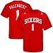 adidas Philadelphia 76ers #1 Samuel Dalembert Red Player T-shirt