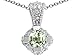 0.65 cttw Genuine Green Amethyst Pendant in 14k title=