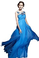 Sexy Chiffon/Taffeta/Tulle Crystal Crystals Beaded Lace Applique Evening Dress/Prom Dress 