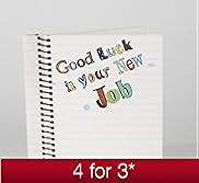 New Job Notebook Greeting Card