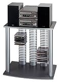Silver HiFi / CD Storage Unit - 75 CD s