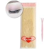 Invisible Fiber Mesh Lace Double Eyelid Tape / Eyelid Lift Tape with Free Tools Set & Eyelid Glue. Perfect for hooded/mono-lid Eyes/Uneven eyelid. Perfect for hooded/mono-lid Eyes/Uneven eyelid