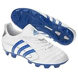 adidas Little Kid/Big Kid Bracara IV TRX FG,White/Royal/Silver,5.5 M US Big Kid