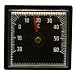Bimetall Analog Auto , KFZ , PKW Thermometer mit Klebestreifen . Autothermometer Kunststoff schwarz