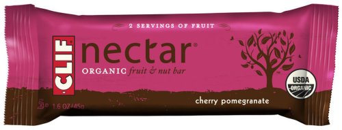 Clif Nectar Organic Fruit and Nut Bar, Cherry Pomegranate, 1.6-Ounce Bars (Pack of 18)