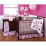 Cherry Blossom 6 Piece Baby Crib Bedding Set by Kidsline