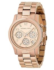 Michael Kors Watch Womens Rose Gold Plated Stainless Steel Bracelet MK5128