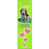I Love My Beagle Laminated Bookmark