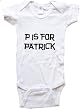 P IS FOR PATRICK / Hurry Up - Name-series - White or Blue Onesie / Baby T-shirt